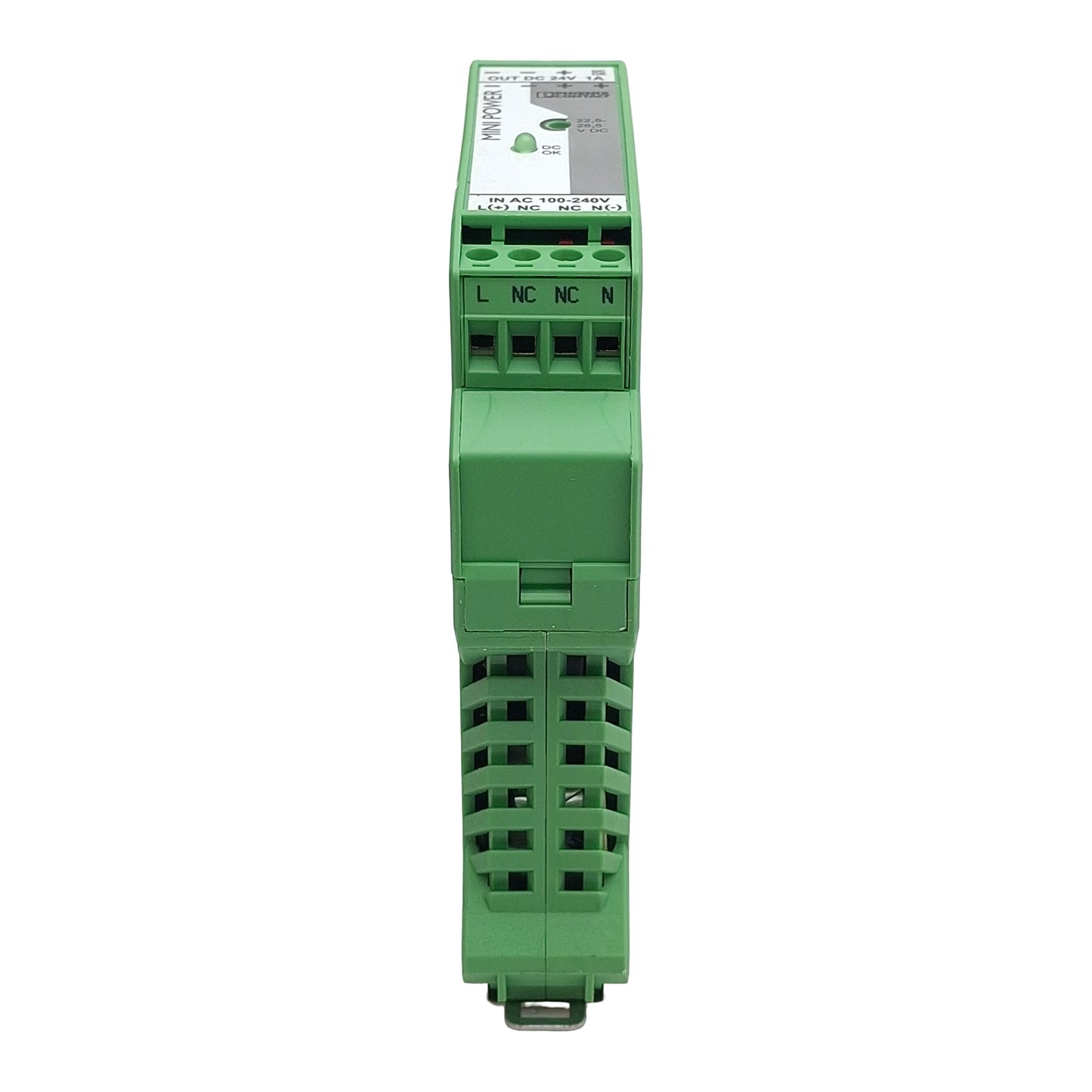 Used Phoenix Contact MINI-PS-100-240AC/24DC/1 Power Supply 100-240VAC In 1A 24VDC Out