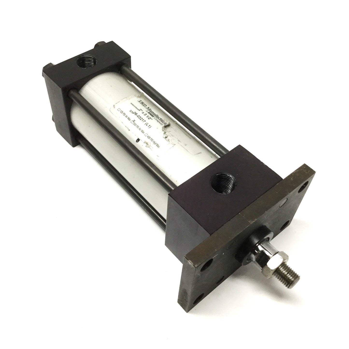 Used TRD Bimba 2" x 3-1/2" Pneumatic Cylinder 2" Bore, 3.5" Stroke, 3/8" NPT, 250psi