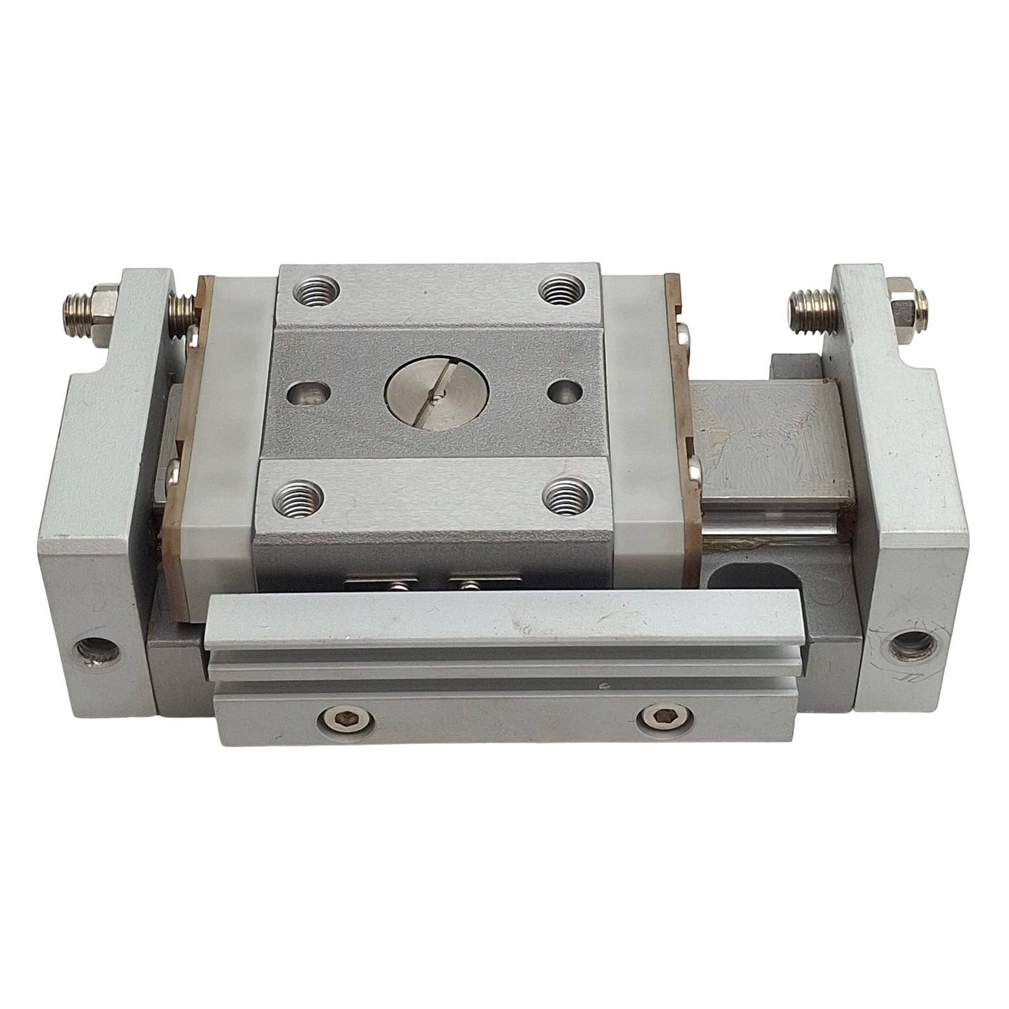 Used SMC MXP16-20 Pneumatic Slide Table, ø16mm Bore, 20mm Stroke, 0.15-0.7MPa, M5x0.8