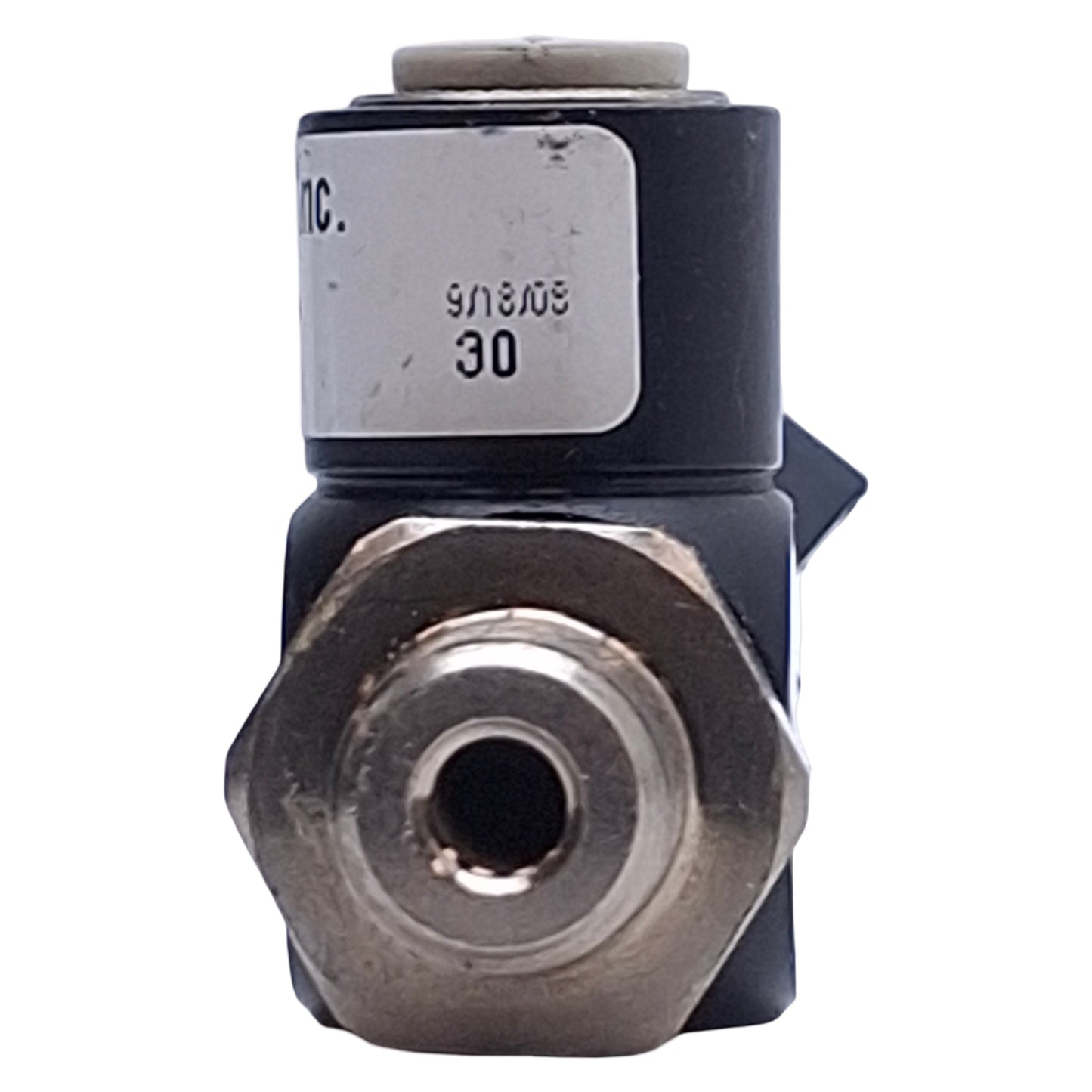 Used Pneumadyne H11-20-17 Toggle Control Valve 1/8" NPT Input, 5/32 Push-In Output