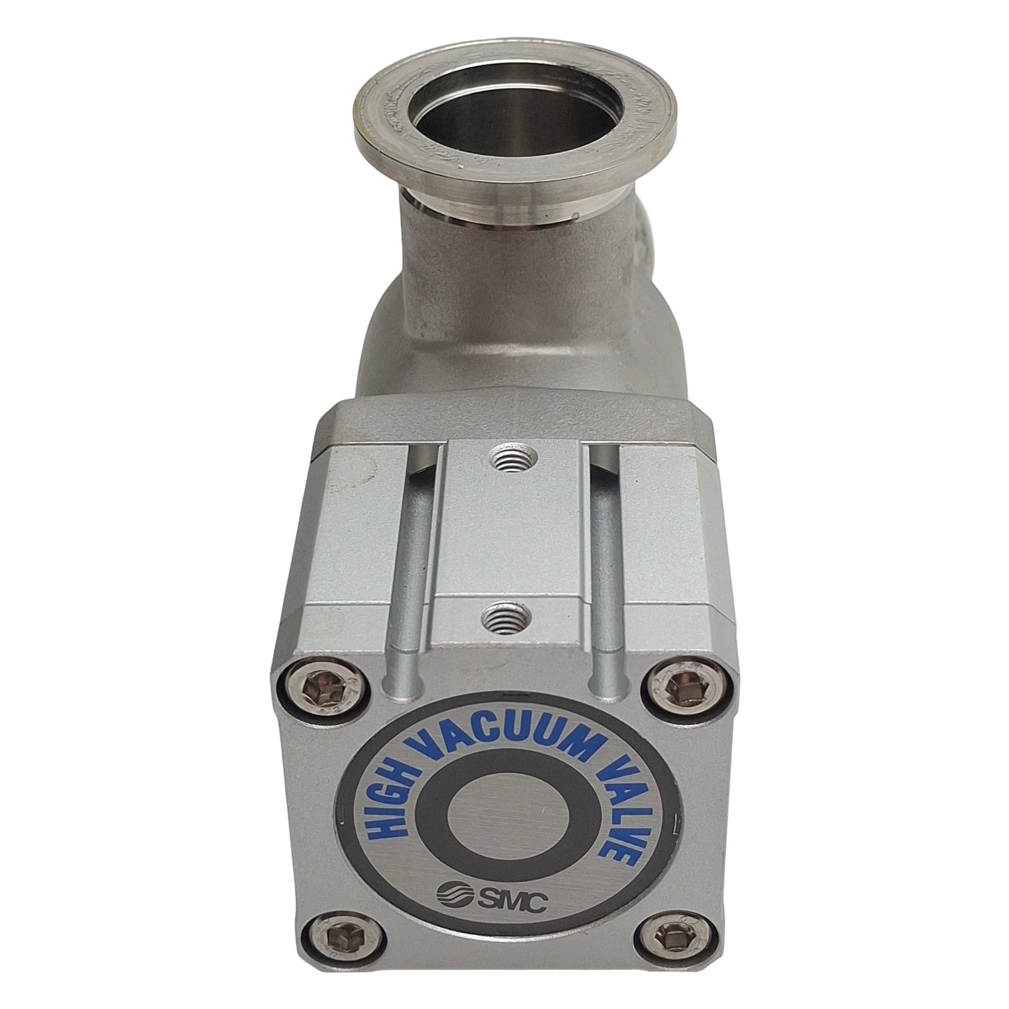 Used SMC XMC-25 High Vacuum Valve, ø25mm KF Flange, 0.3-0.6MPa, 10^6Pa~atm, M5 x 0.8