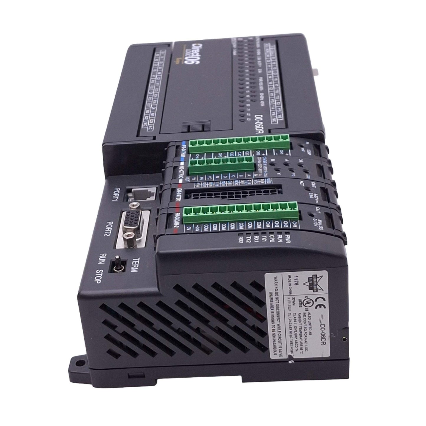 Used Automation Direct D0-06DR Koyo DirectLOGIC 06 PLC, 36-Point, 12-24VDC In