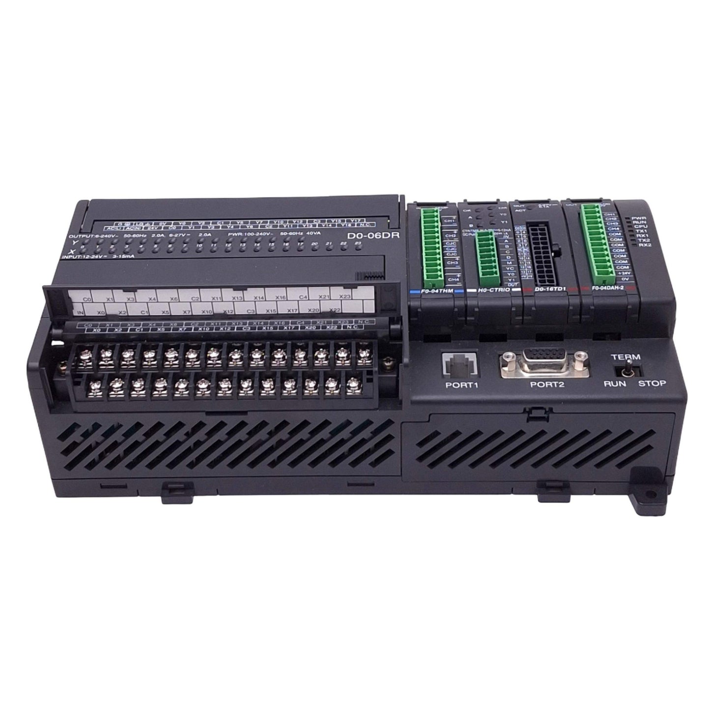 Used Automation Direct D0-06DR Koyo DirectLOGIC 06 PLC, 36-Point, 12-24VDC In