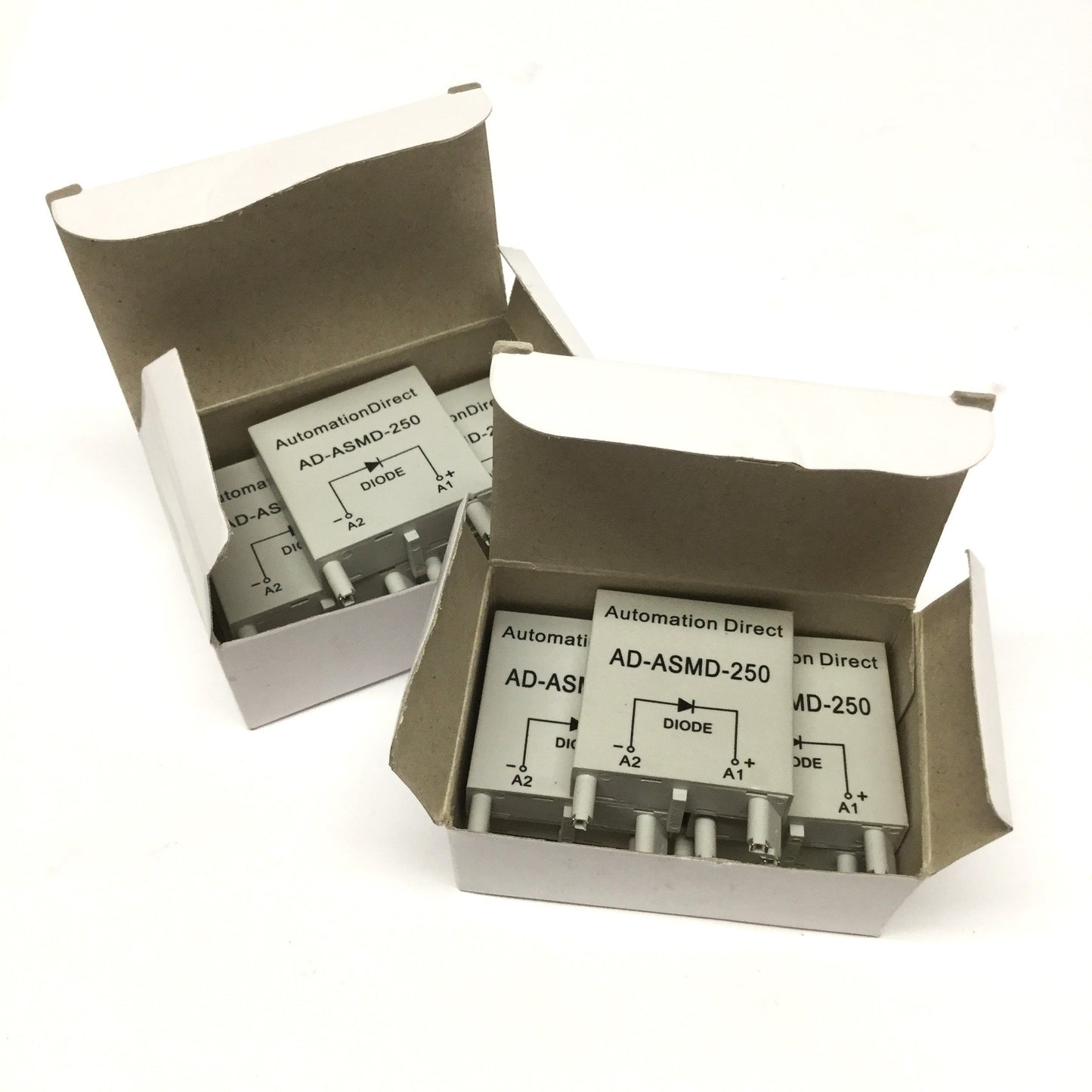 New Lot of 10 Automation Direct AD-ASMD-250 Relay Protection Diode Module, 6-250VDC