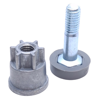 New – Open box Lot of 2 Winco VC-LF Self-Leveling Shelf Foot For VC/VEX Wire Shelves, ø1in Foot