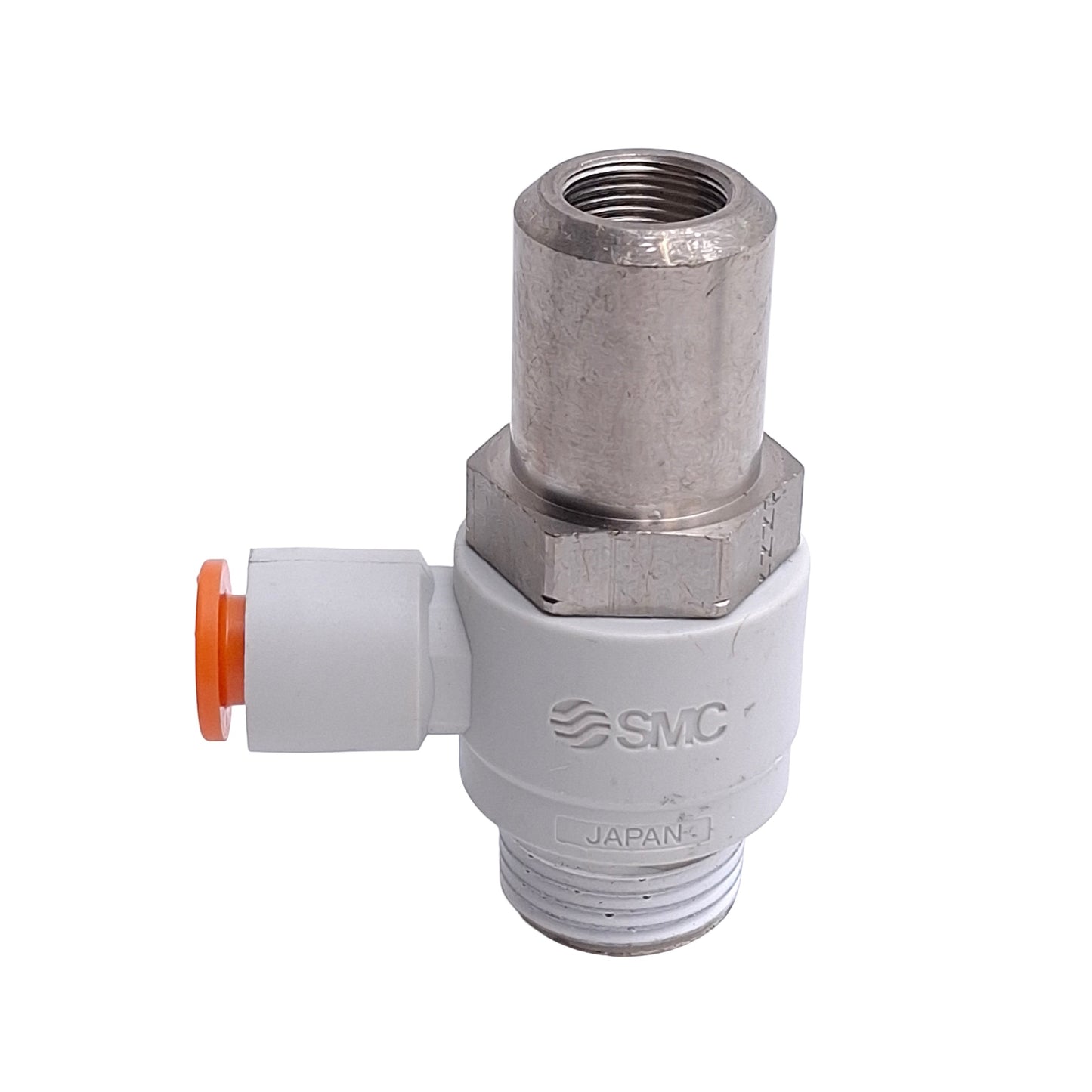 New Lot of 3 SMC AS3201F-N03-07SD Pneumatic Flow Control Elbow, 3/8 NPT to 1/4in OD