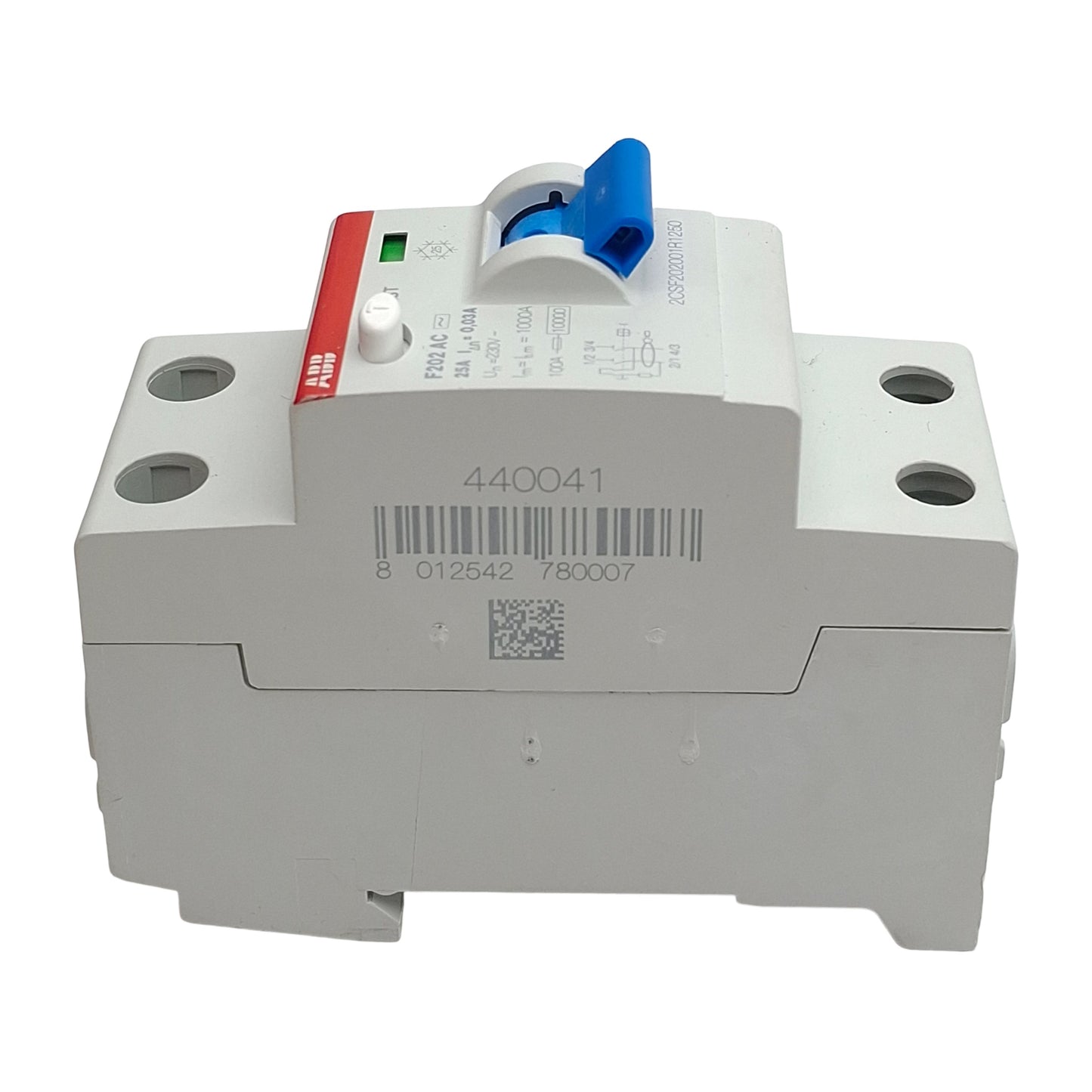 Used ABB F202 AC-25/0.03 Residual Current Circuit Breaker 2-Pole, 30mA 25A 170-254VAC