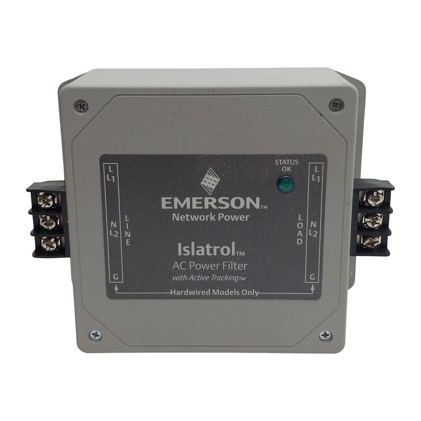 Used Emerson Islatrol IC+107 Active Tracking Noise Filter, 120VAC, 8A, 100kHz-50MHz