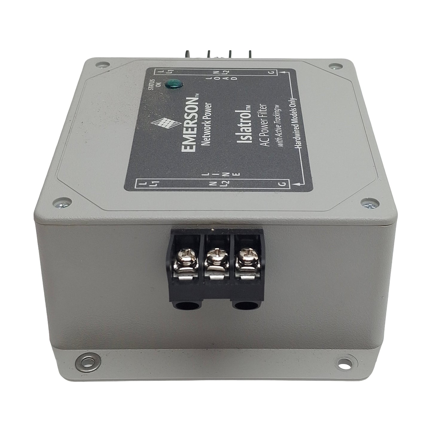 Used Emerson Islatrol IC+107 Active Tracking Noise Filter, 120VAC, 8A, 100kHz-50MHz
