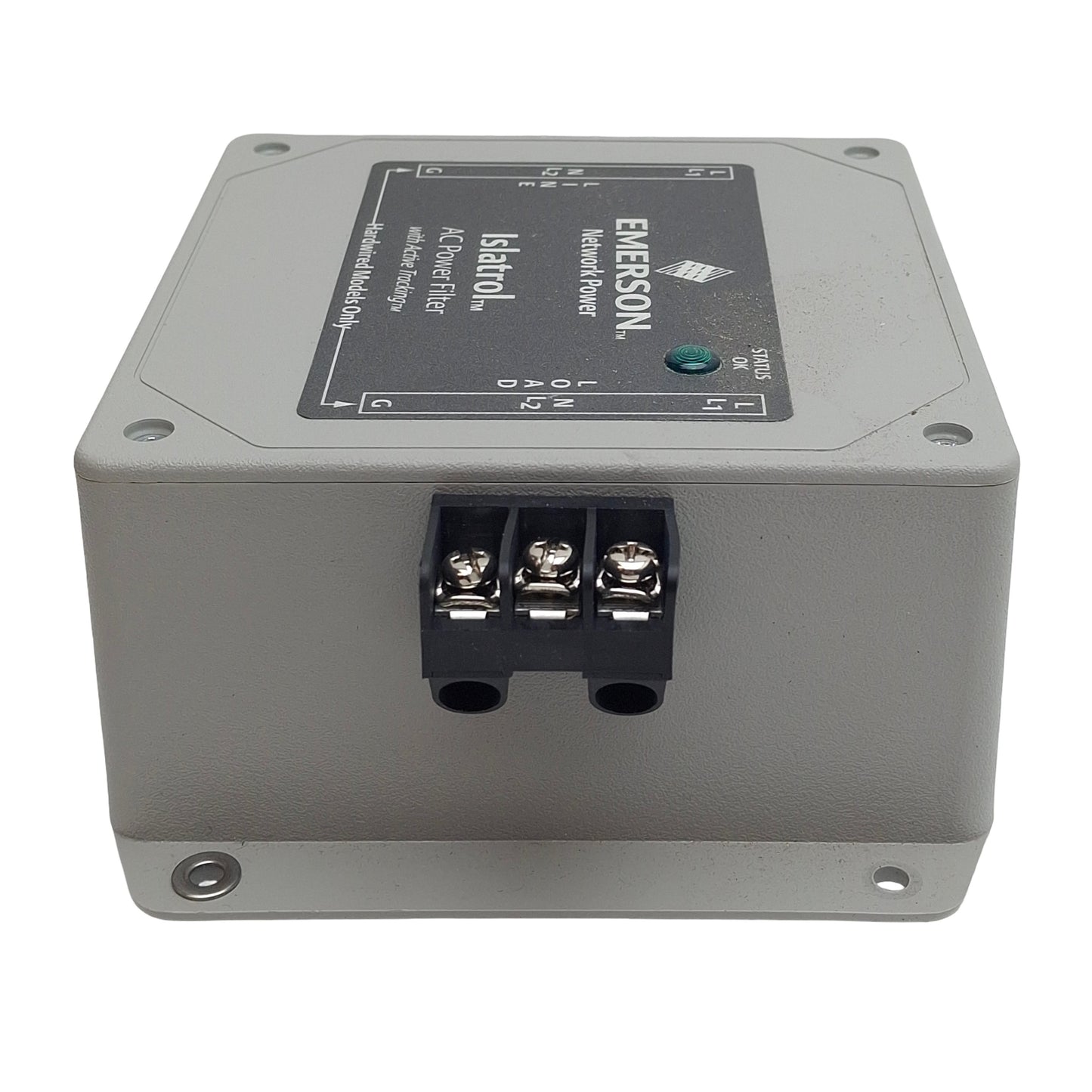 Used Emerson Islatrol IC+107 Active Tracking Noise Filter, 120VAC, 8A, 100kHz-50MHz