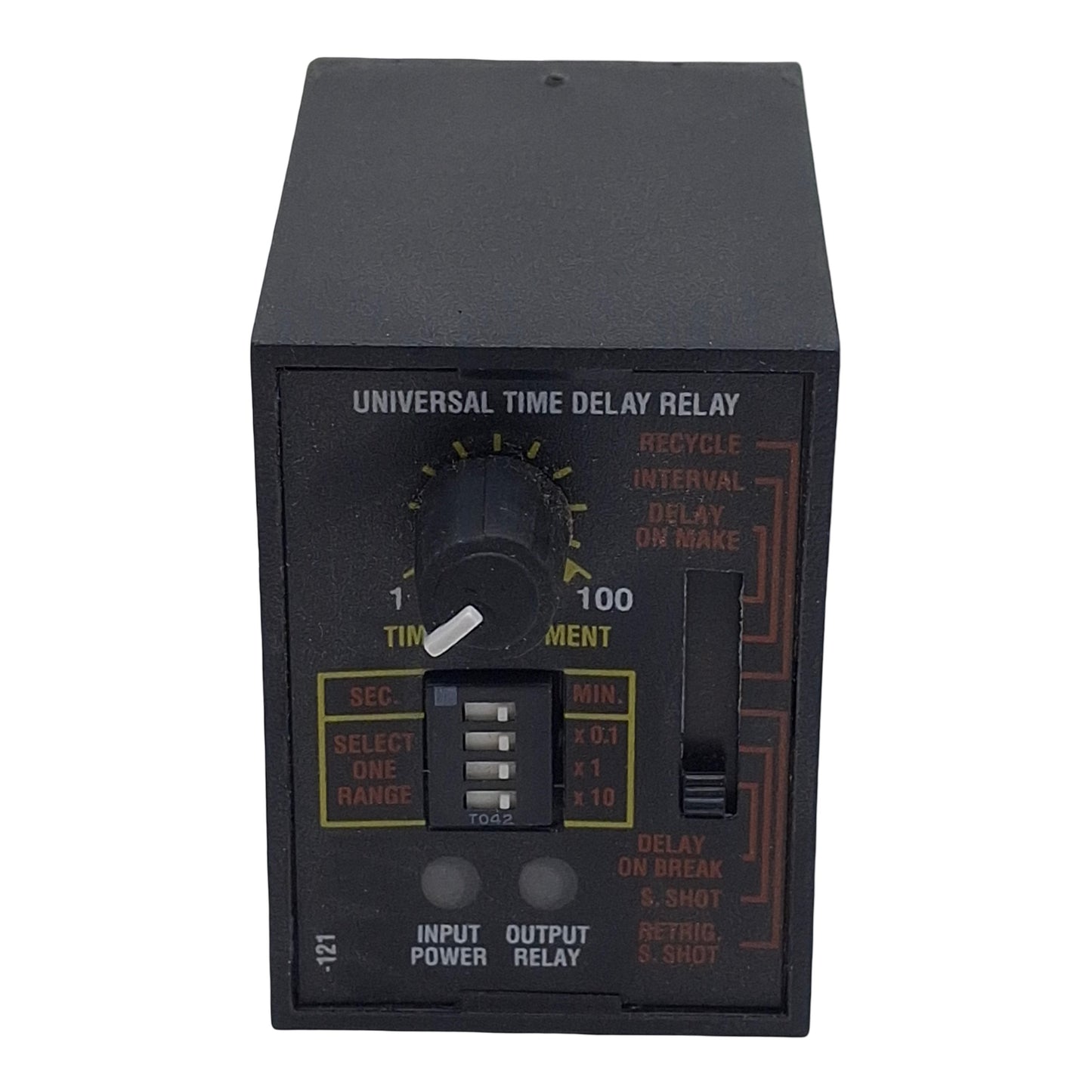Used SSAC TRU2 Universal Time Delay Relay, SPDT, 0.1s-1000m, 19-264VAC/30VDC, 8-Pin