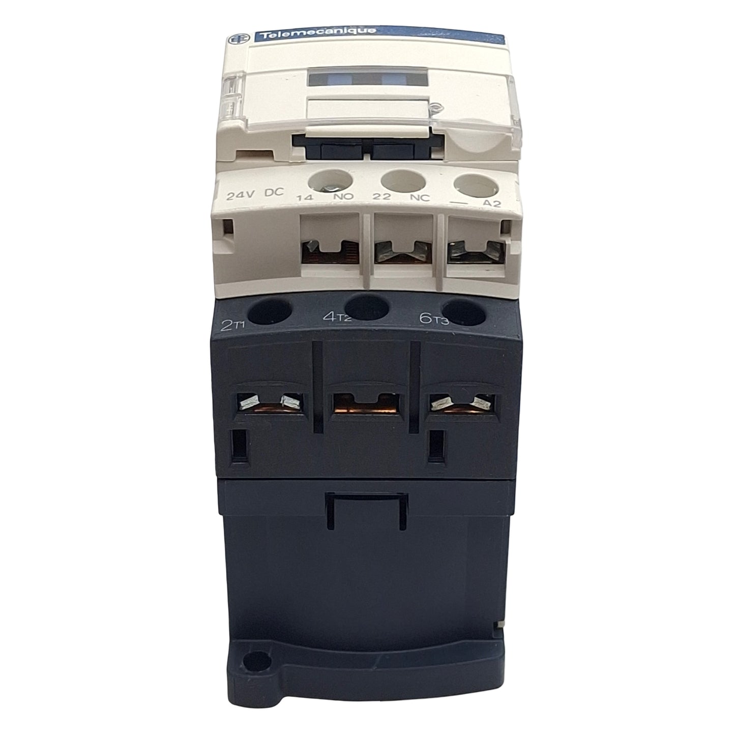 Used Telemecanique LC1D18BD Contactor, 3-Pole 1N.O., 18A 440VAC, 24VDC Coil