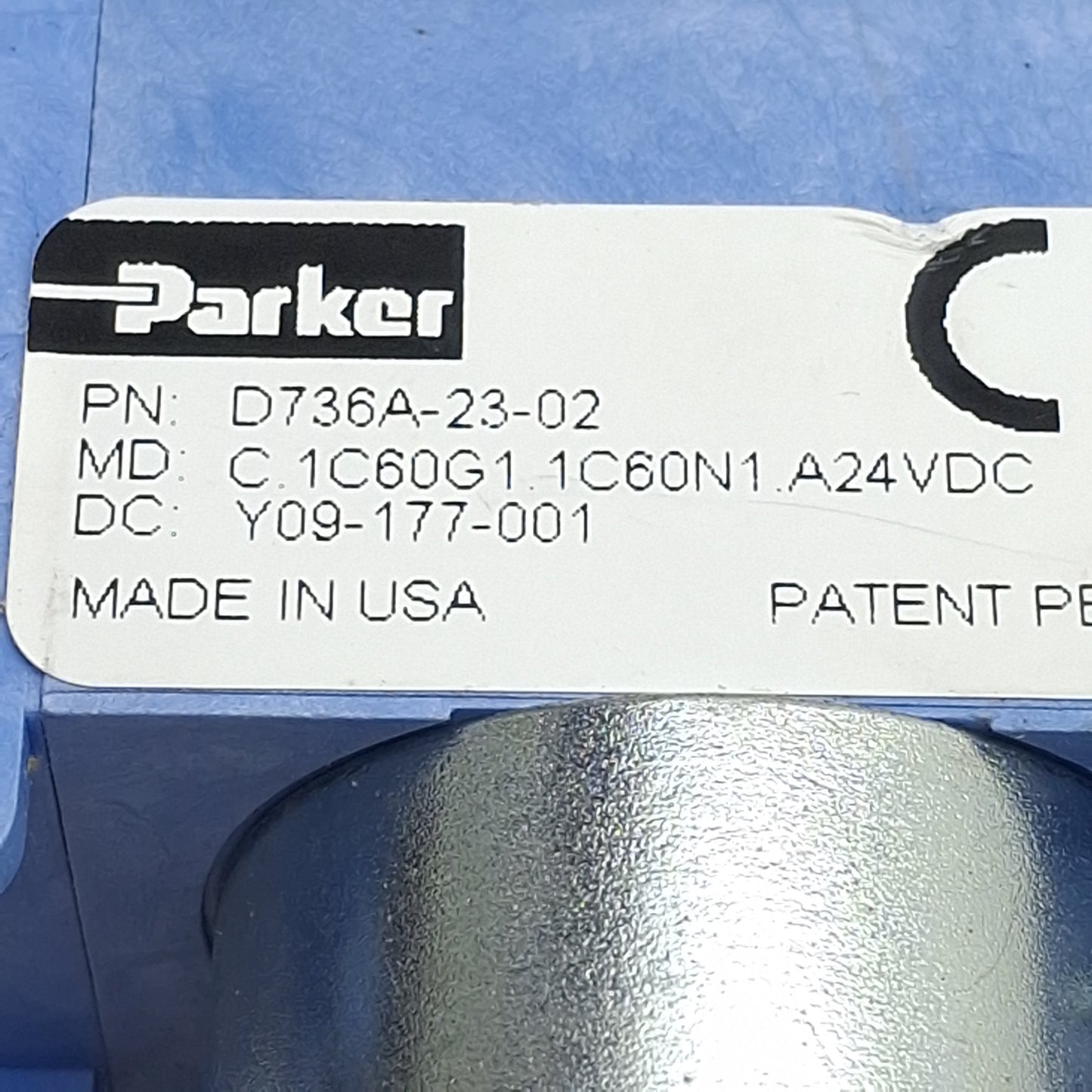 Used Parker D736A-23-02 Diaphragm Pump, 11L/min Flow, 20psi Max, 3700RPM, 24VDC
