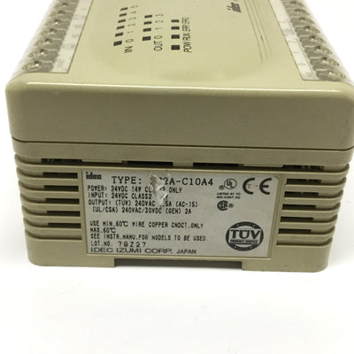 Used Idec FC2A-C10A4 Micro3 PLC CPU Module 24VDC, 6x Digital Inputs, 4x Relay Outputs