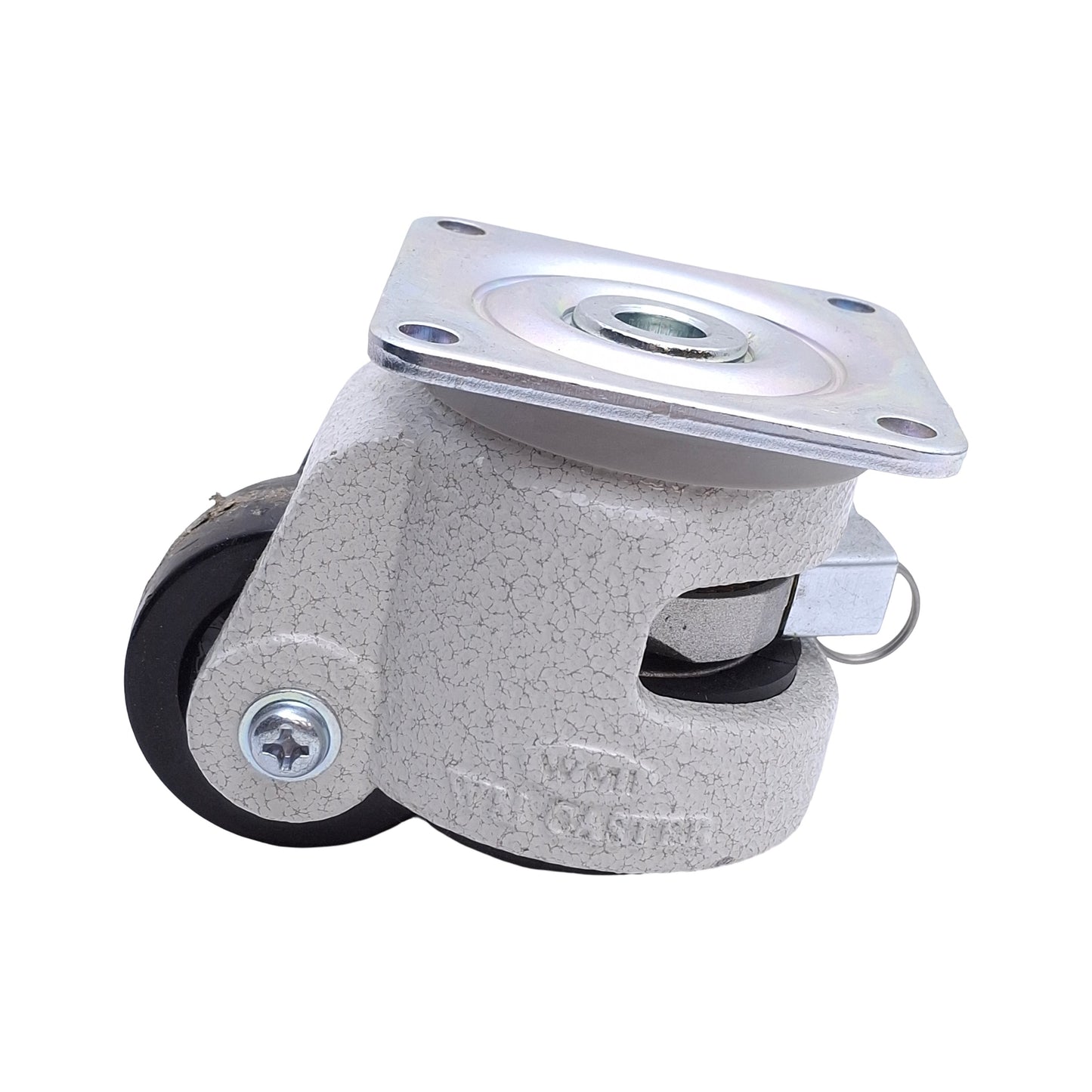 Used Lot of 3 WMI Caster WMI-60 Swivel Plate Leveling Caster W/ Level Lock, 375lb Cap