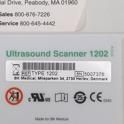 Used BK Medical 1202 Flex Focus 400 Desktop Ultrasound Scanner, 100-230VAC *No Probe*