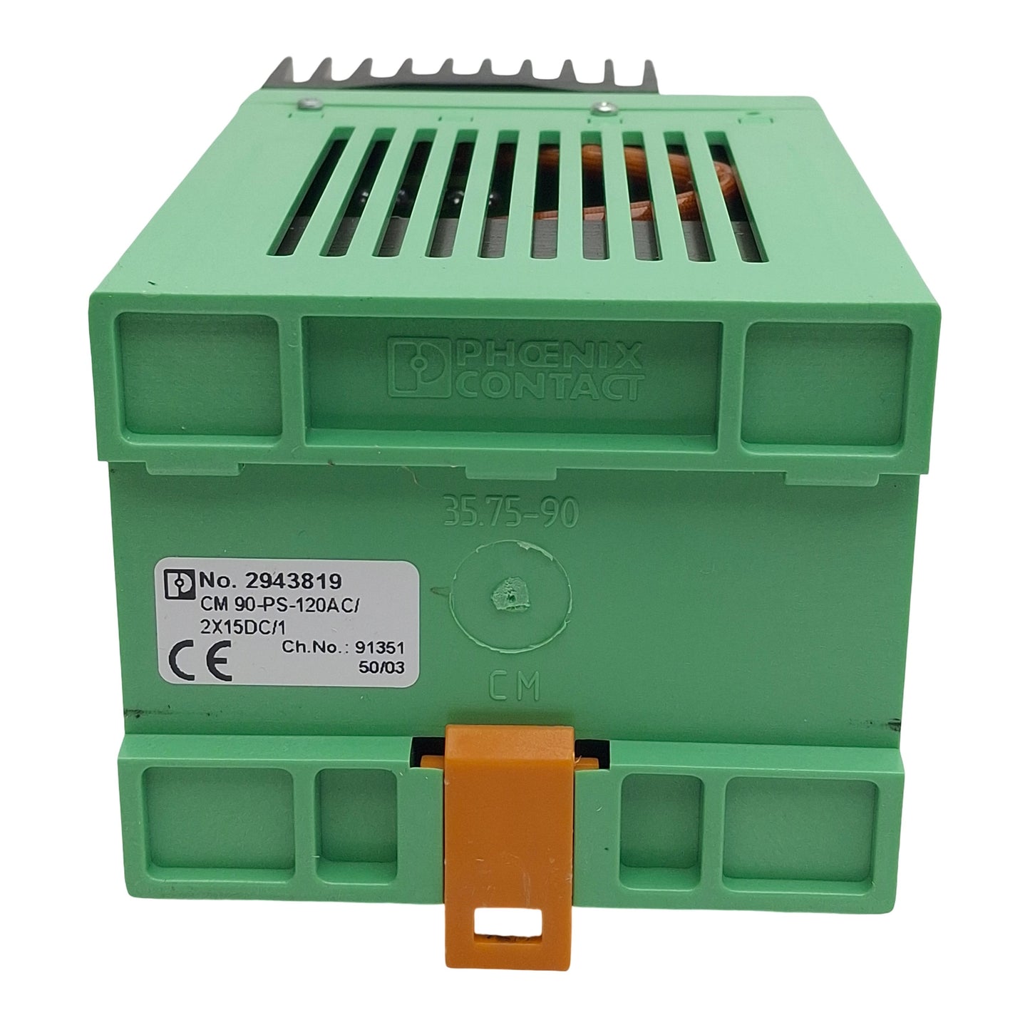 Used Phoenix Contact CM 90-PS-120AC/2x15DC/1 Power Supply, 120VAC In, 1A 15VDC Out