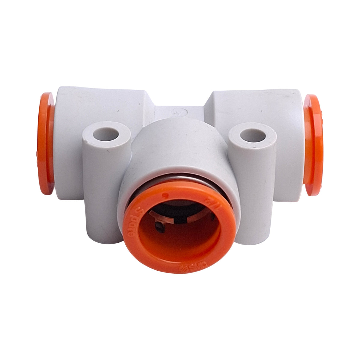 New – Open box Lot of 5 SMC KQ2T13-00A Pneumatic Union Tee Fittings, 1/2in OD Tube, 1.0MPa
