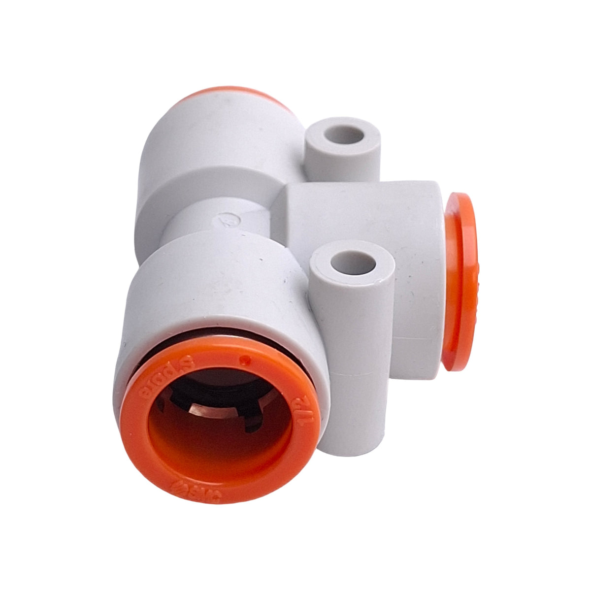 New – Open box Lot of 5 SMC KQ2T13-00A Pneumatic Union Tee Fittings, 1/2in OD Tube, 1.0MPa