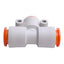 New – Open box Lot of 5 SMC KQ2T13-00A Pneumatic Union Tee Fittings, 1/2in OD Tube, 1.0MPa