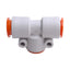 New – Open box Lot of 5 SMC KQ2T13-00A Pneumatic Union Tee Fittings, 1/2in OD Tube, 1.0MPa