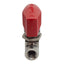 Used Swagelok SS-43GVF4-LL-RD Ball Valve, 2-Way, 1/4in NPT, 500psi Max, 0.9Cv