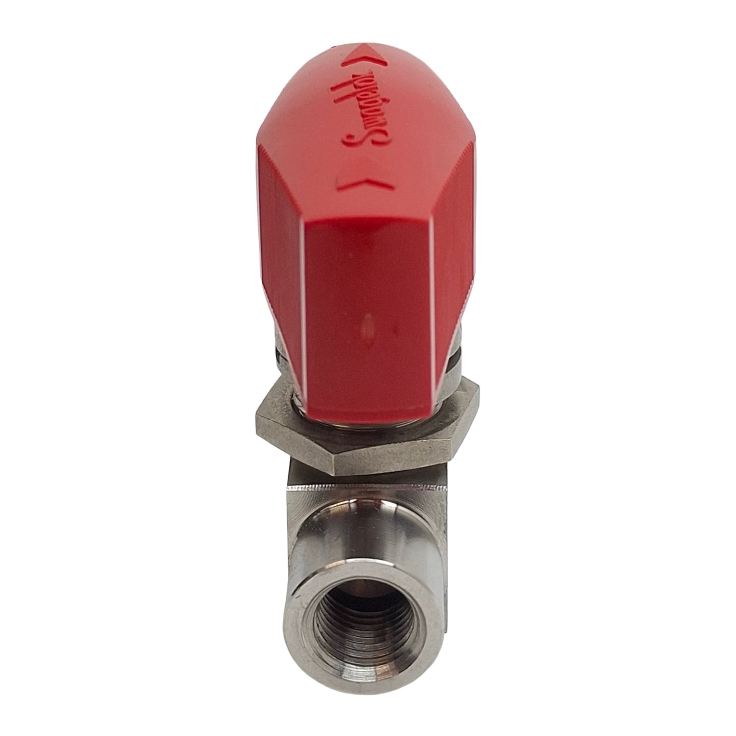 Used Swagelok SS-43GVF4-LL-RD Ball Valve, 2-Way, 1/4in NPT, 500psi Max, 0.9Cv