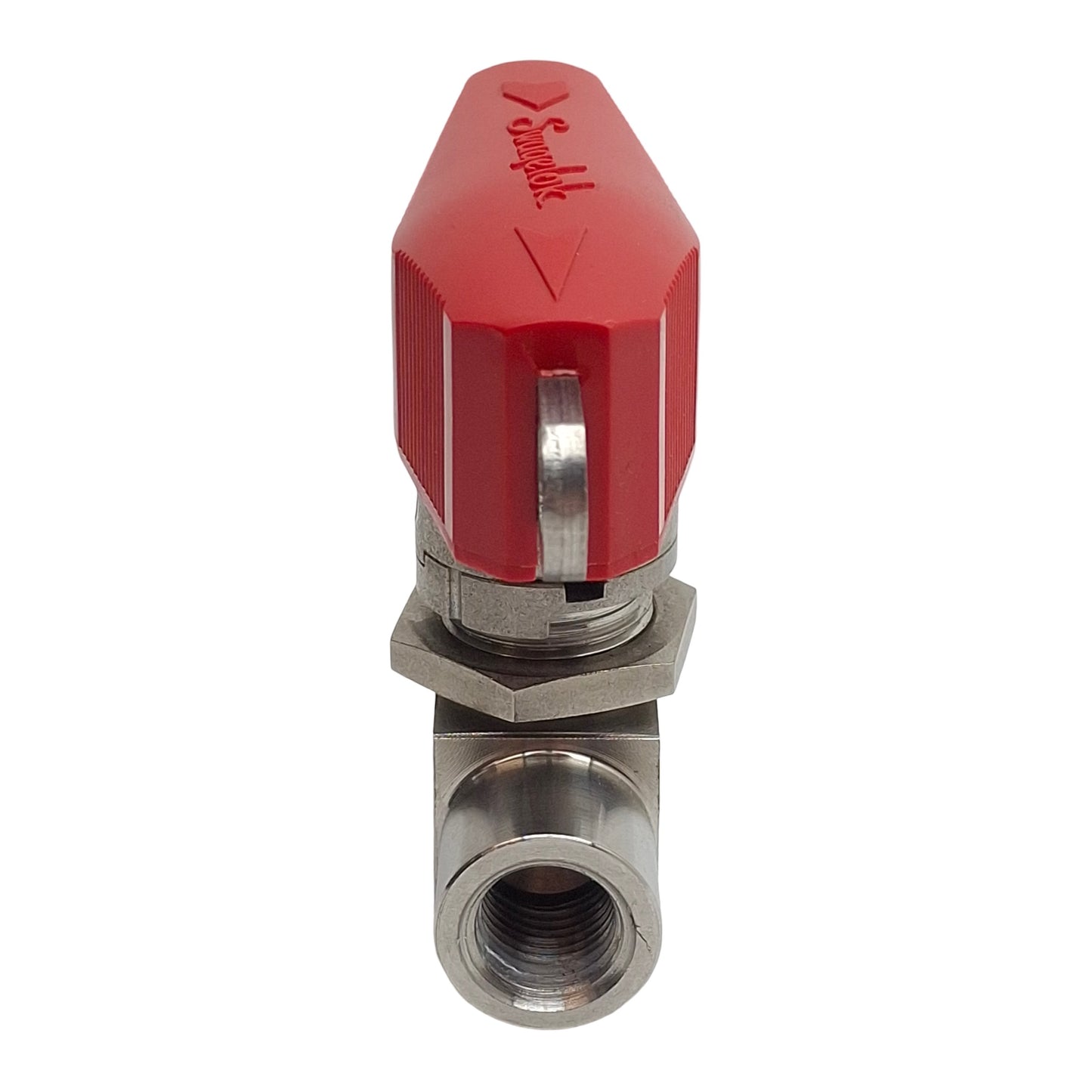 Used Swagelok SS-43GVF4-LL-RD Ball Valve, 2-Way, 1/4in NPT, 500psi Max, 0.9Cv
