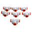 New – Open box Lot of 7 SMC KQ2T11-00A Pneumatic Union Tee Fittings, 3/8in OD Tube, 1.0MPa