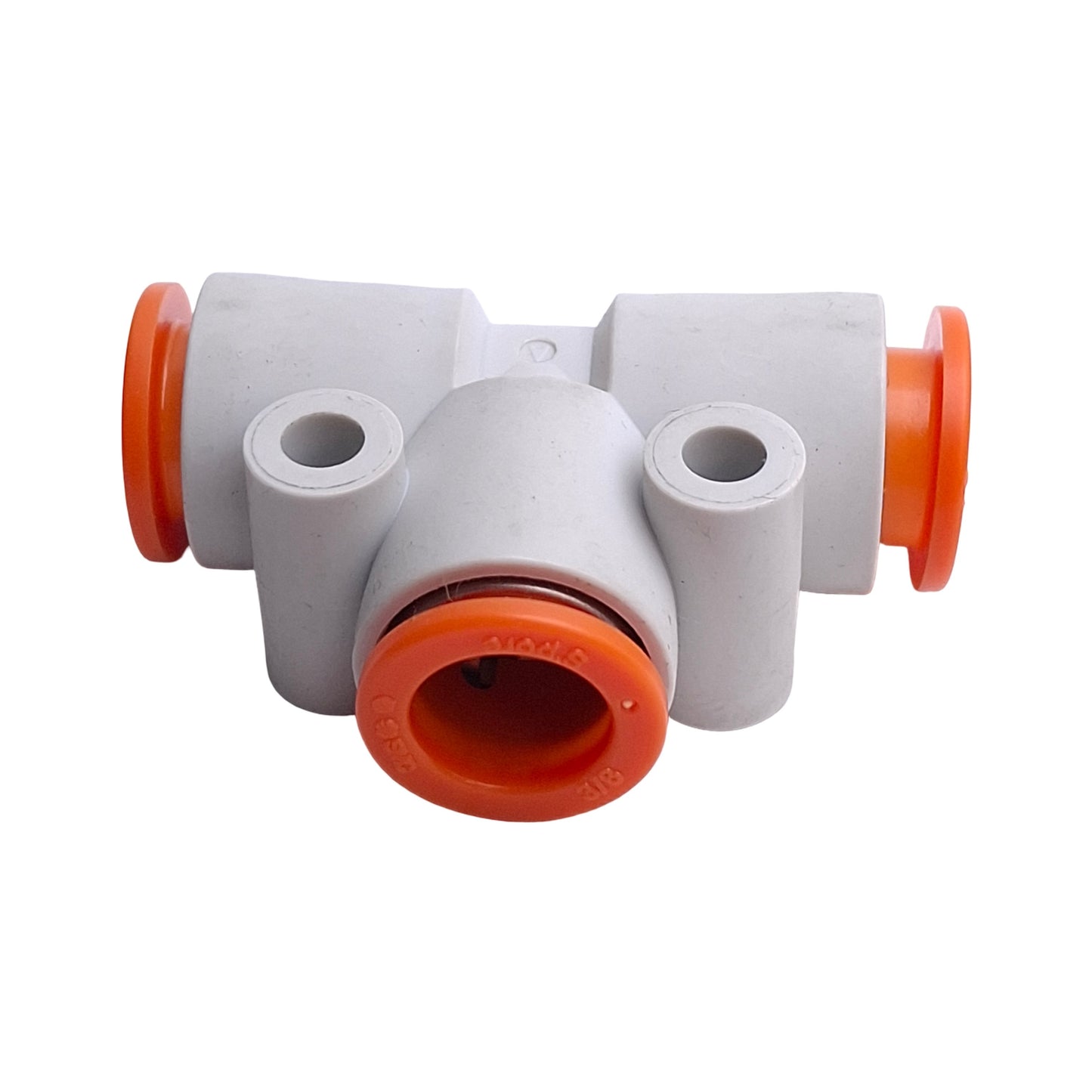 New – Open box Lot of 7 SMC KQ2T11-00A Pneumatic Union Tee Fittings, 3/8in OD Tube, 1.0MPa