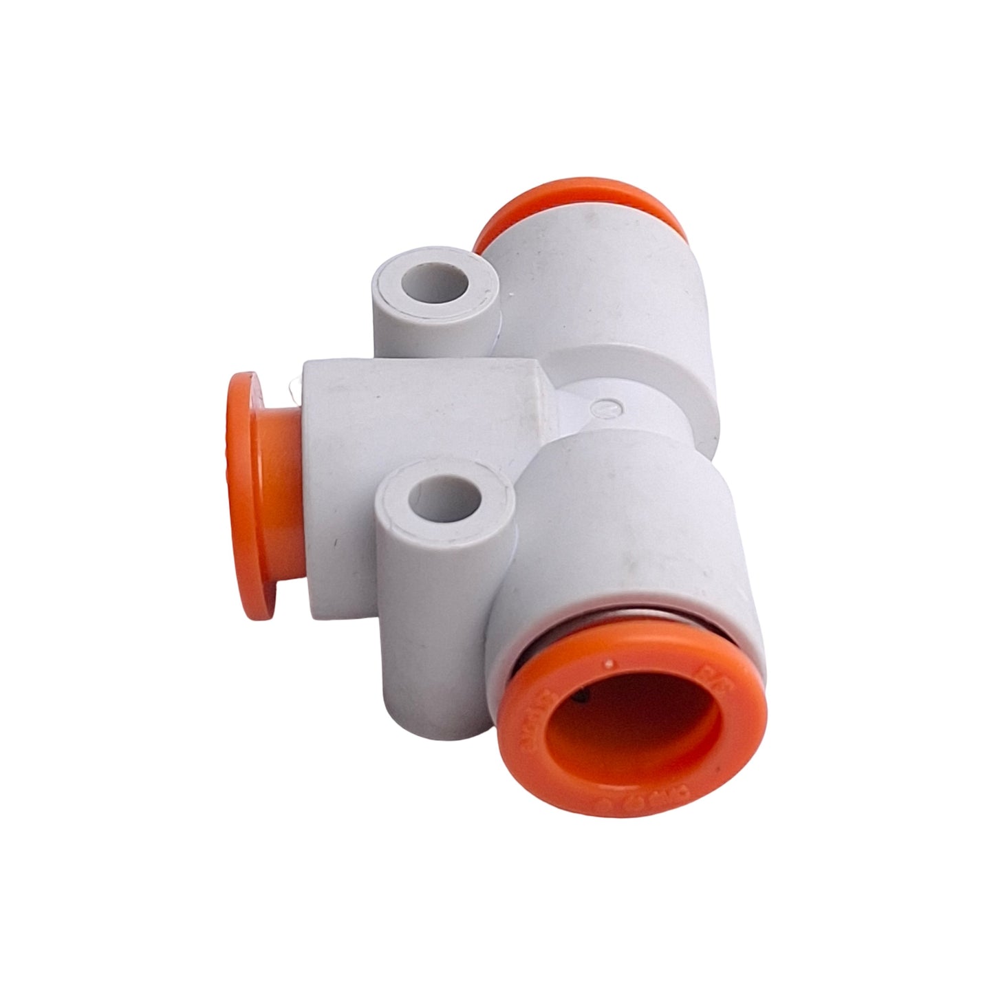 New – Open box Lot of 7 SMC KQ2T11-00A Pneumatic Union Tee Fittings, 3/8in OD Tube, 1.0MPa