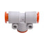 New – Open box Lot of 7 SMC KQ2T11-00A Pneumatic Union Tee Fittings, 3/8in OD Tube, 1.0MPa