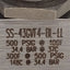 Used Swagelok SS-43GVF4-BL-LL Ball Valve, 2-Way, 1/4in NPT, 500psi Max, 0.9Cv