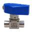 Used Swagelok SS-43GVF4-BL-LL Ball Valve, 2-Way, 1/4in NPT, 500psi Max, 0.9Cv