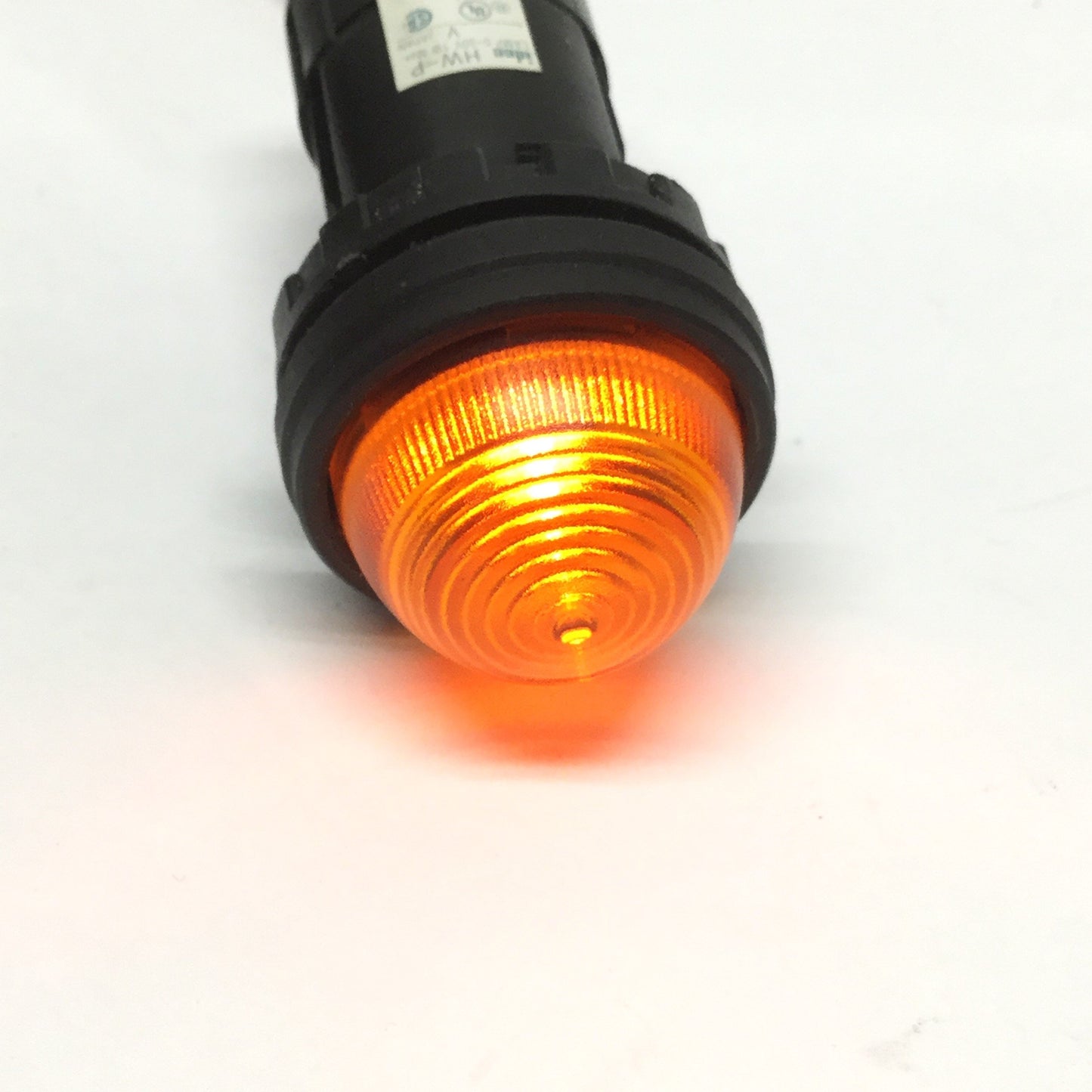 Used Lot of 4 Idec HW1P-2FQD Panel Indicator Pilot Lights LED Lamps, 24V, Amber