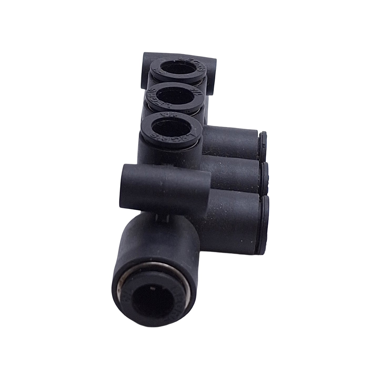 New – Open box Lot of 2 Parker Legris 33065656 Double Multiple Tee Fittings, 1/4in OD Tube