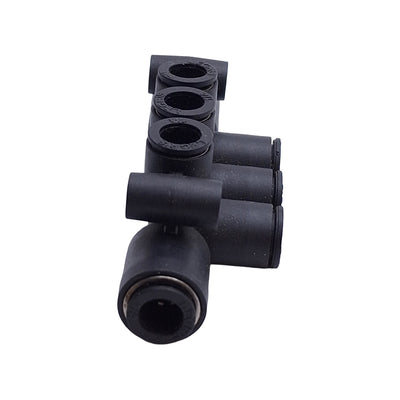 New – Open box Lot of 2 Parker Legris 33065656 Double Multiple Tee Fittings, 1/4in OD Tube