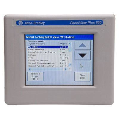Used Allen Bradley 2711PC-T6C20D8 PanelView Plus 600 Touchscreen HMI *Scratched*