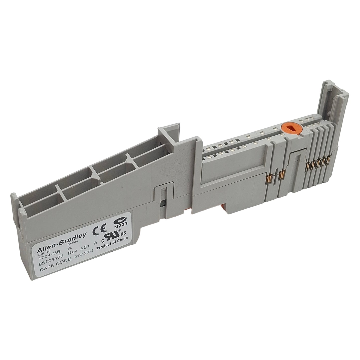 Used Lot of 2 Allen Bradley 1734-MB POINT I/O Module Mounting Base, DIN Rail Mount