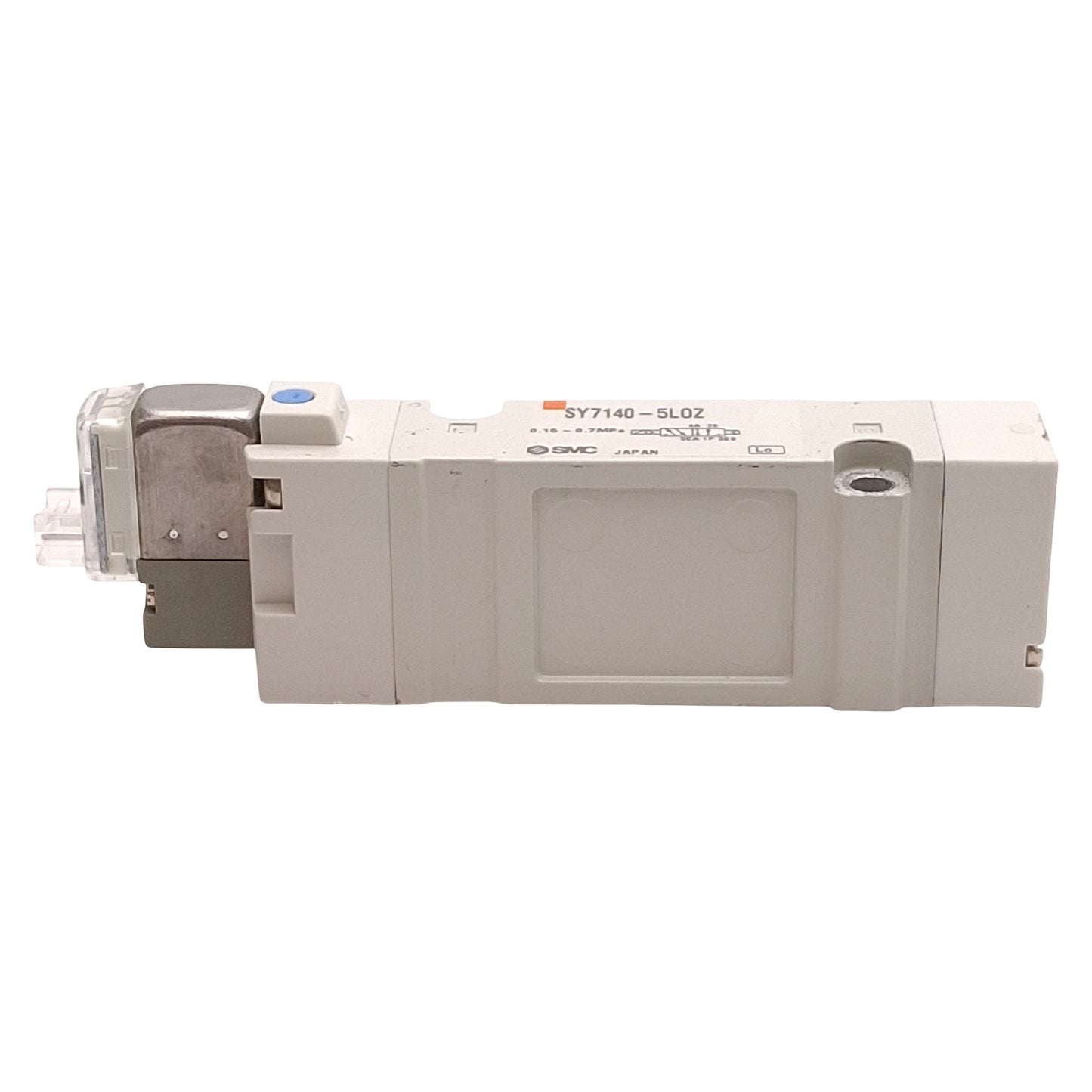 Used SMC SY7140-5LOZ Solenoid Valve, 2-Position Single, 0.15-0.7MPa, 24VDC Coil