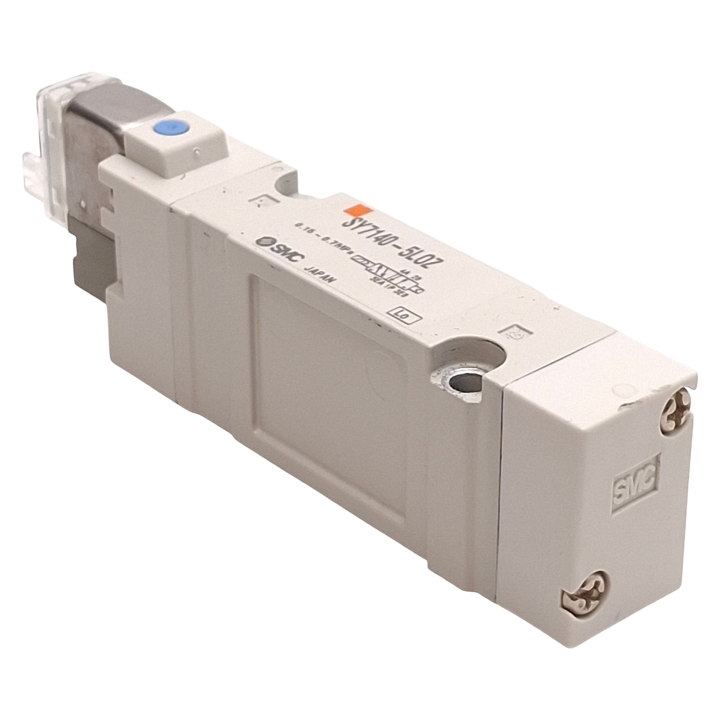 Used SMC SY7140-5LOZ Solenoid Valve, 2-Position Single, 0.15-0.7MPa, 24VDC Coil