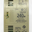 Used IDEC PS5R-SG24 DIN Rail Power Supply 100-240VAC Input, 24VDC 10A 240W Output