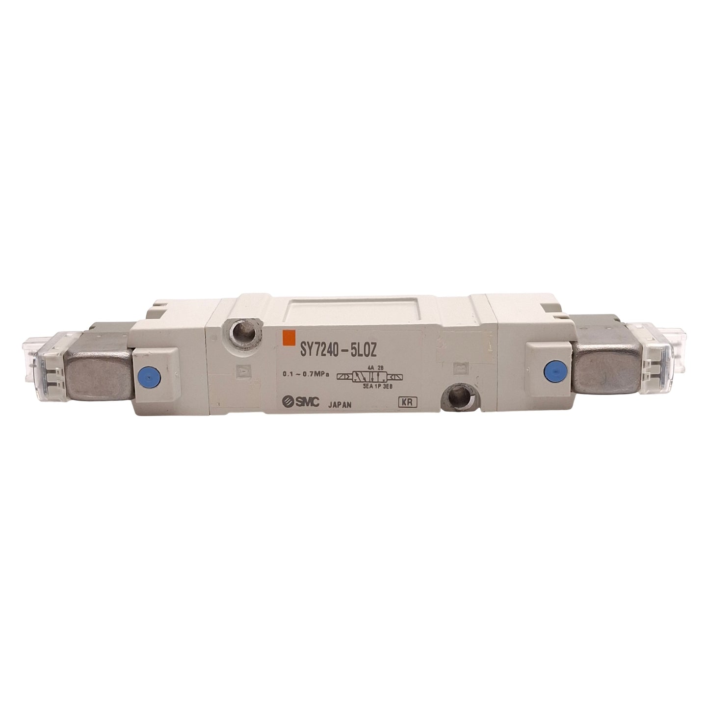 Used SMC SY7240-5LOZ Solenoid Valve, 2-Position Double, 0.1-0.7MPa, 24VDC Coils