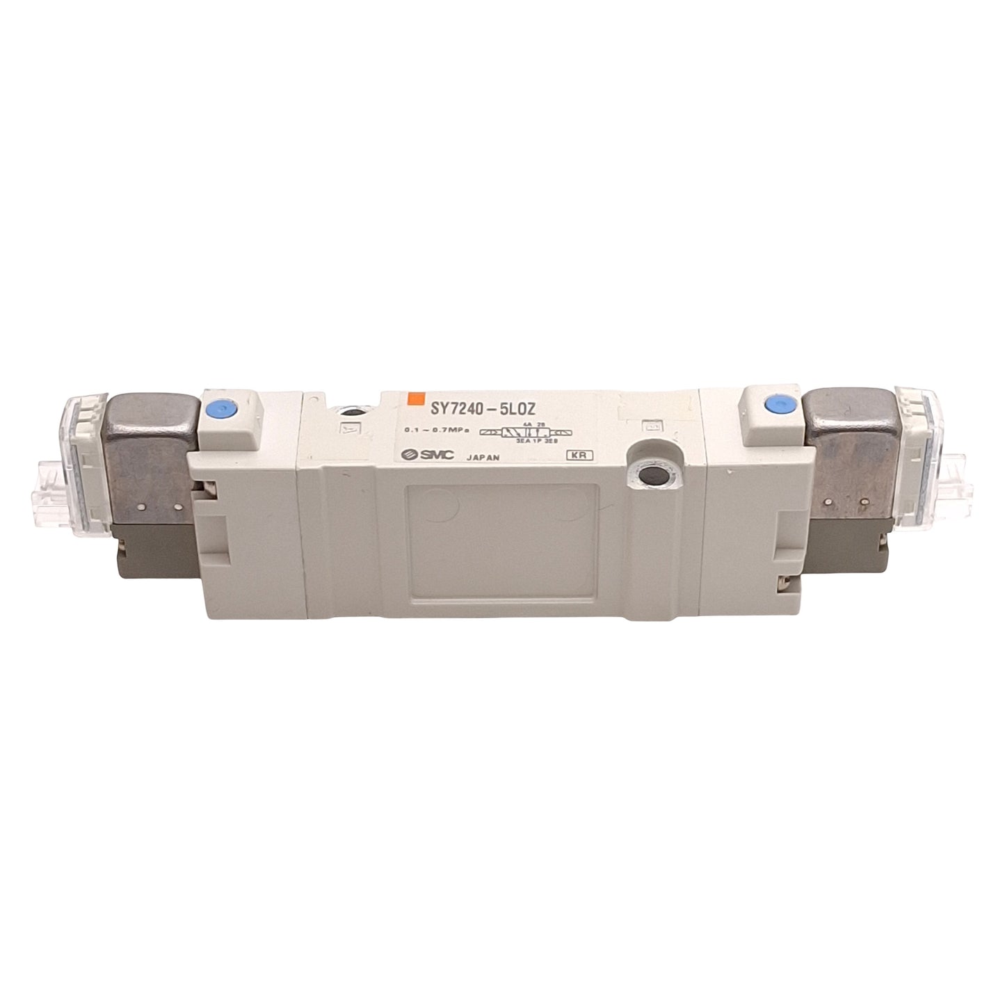 Used SMC SY7240-5LOZ Solenoid Valve, 2-Position Double, 0.1-0.7MPa, 24VDC Coils