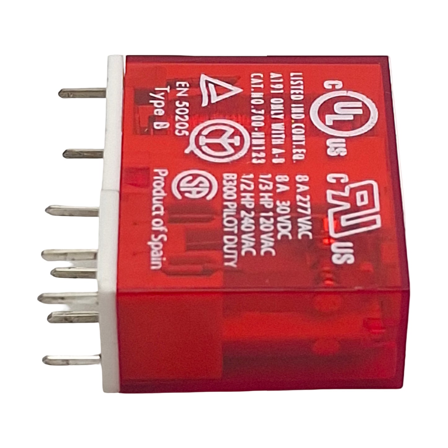 Used Allen Bradley 700-HPSXZ24 Safety Relay, DPDT, 8A 277VAC/30VDC, 24VDC Coil