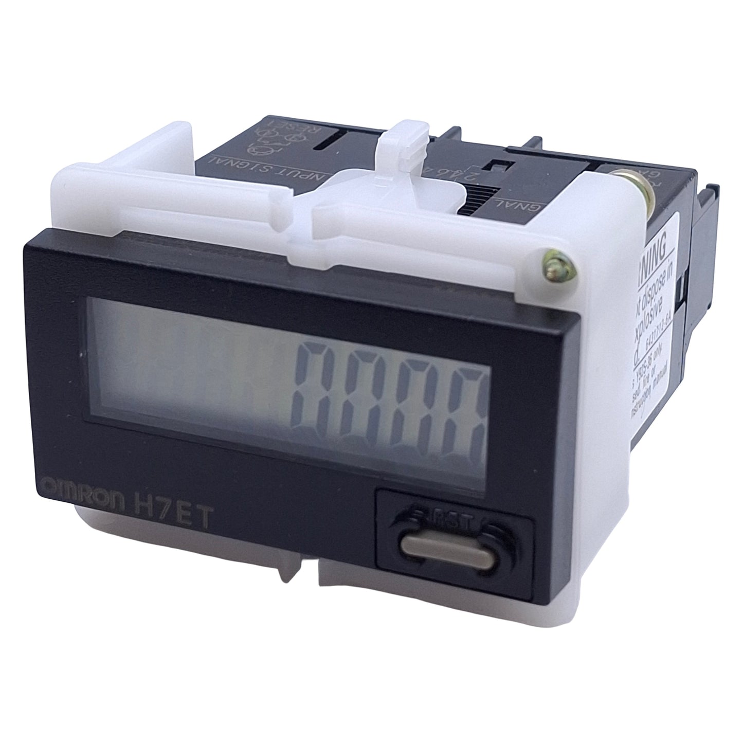 Used Omron H7ET-N-B Time Counter Module 7-Segment, LCD Display, 0-999999.9h Range