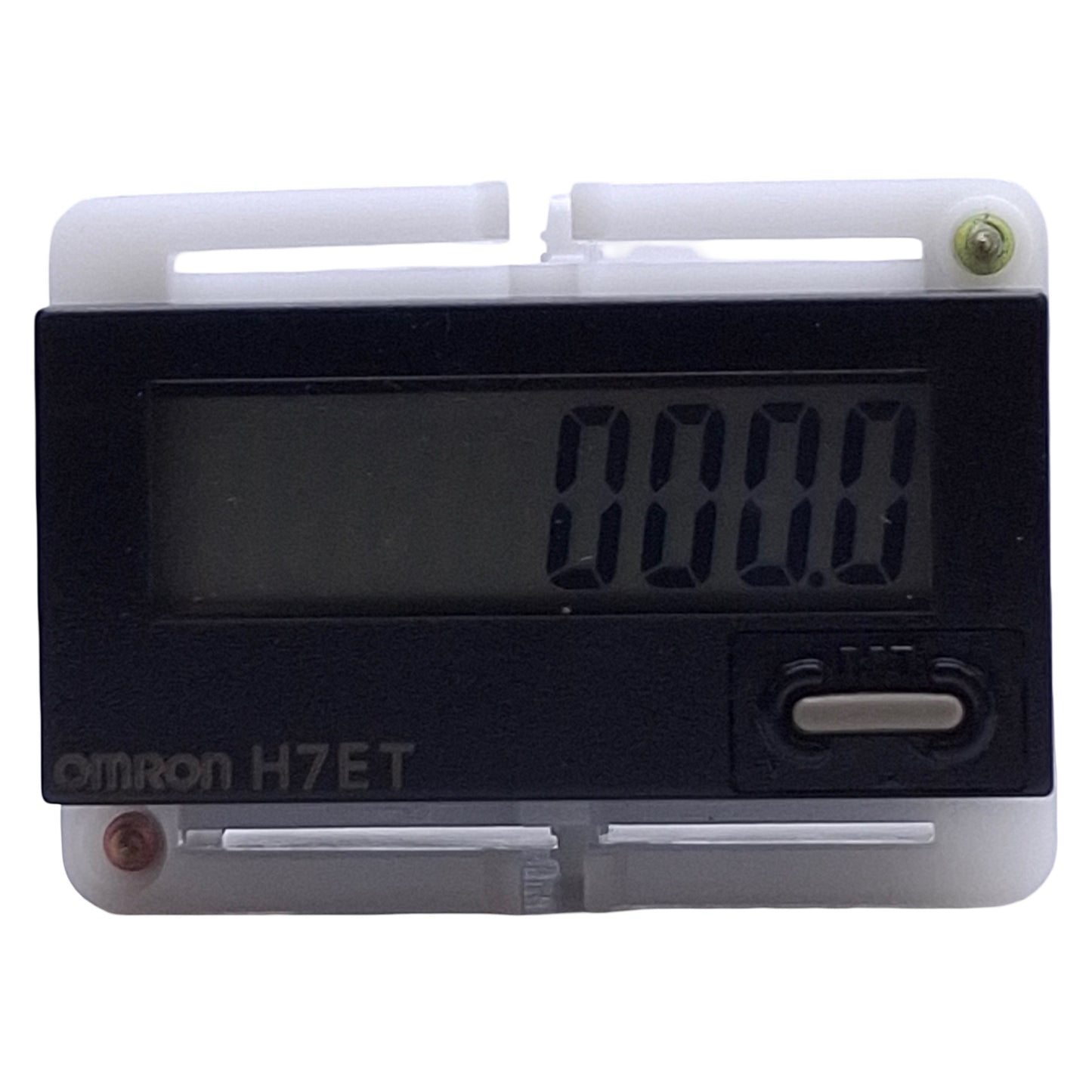 Used Omron H7ET-N-B Time Counter Module 7-Segment, LCD Display, 0-999999.9h Range