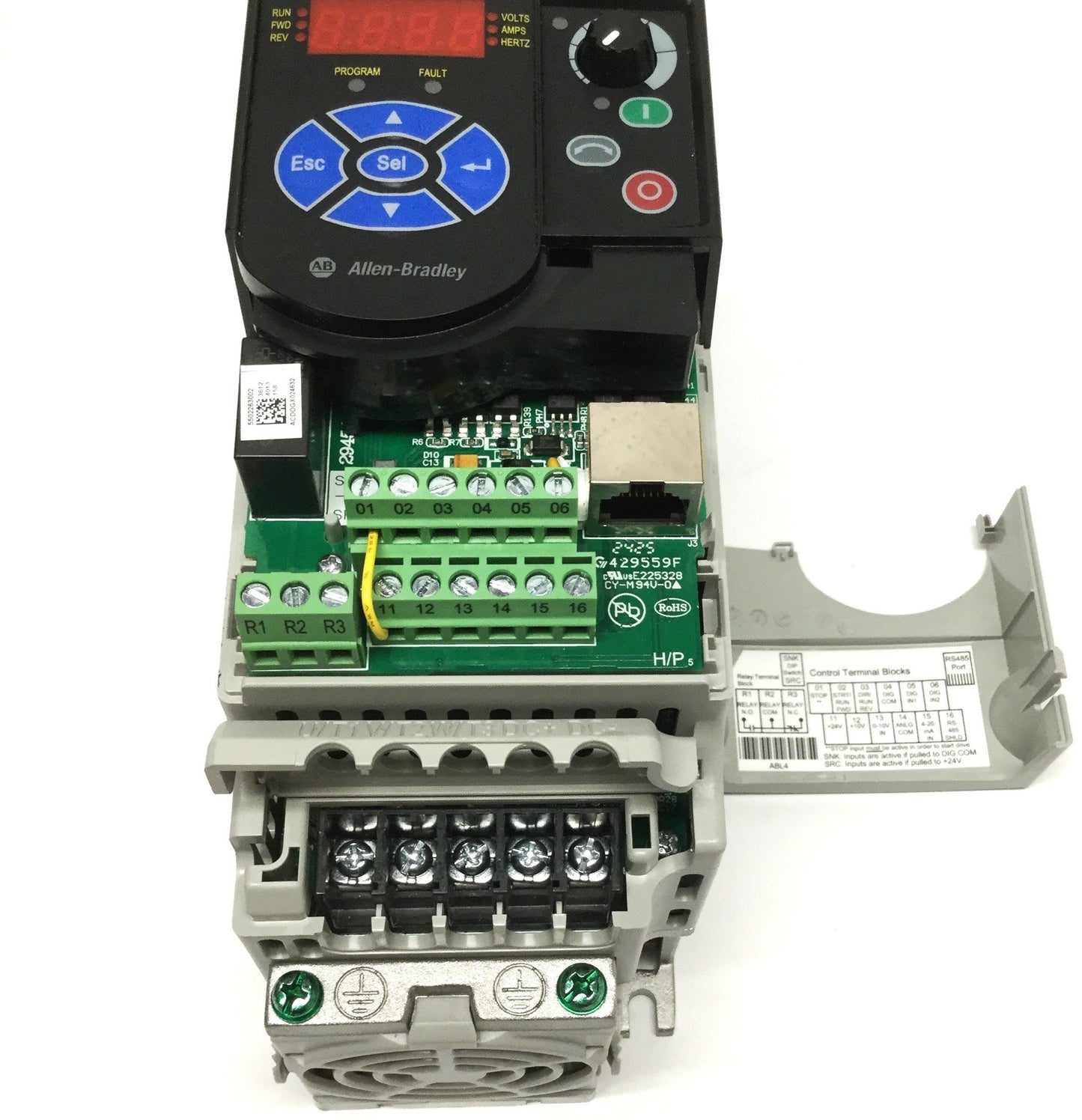 Used Allen Bradley 22F-D1P5N103 PowerFlex 4M AC Drive 380-460VAC 0.4kW/0.5HP 0-400Hz