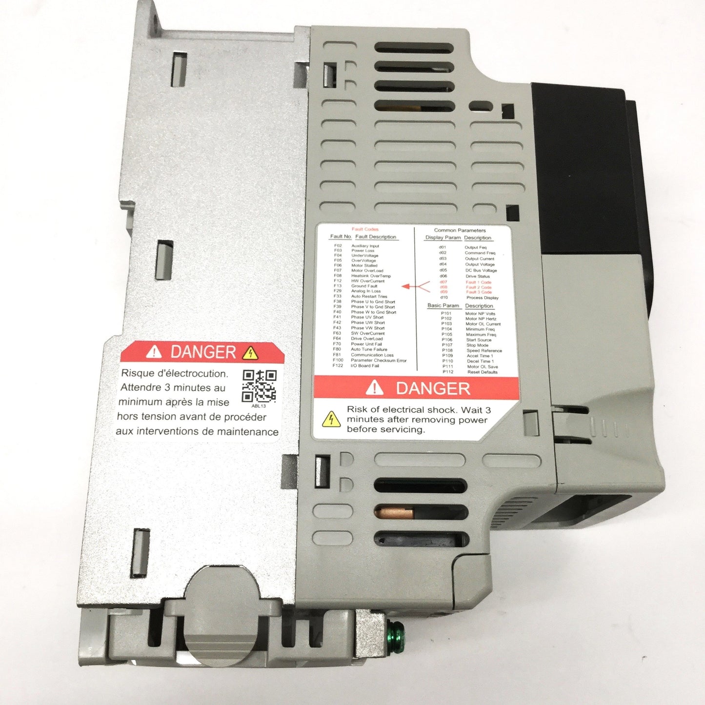Used Allen Bradley 22F-D1P5N103 PowerFlex 4M AC Drive 380-460VAC 0.4kW/0.5HP 0-400Hz
