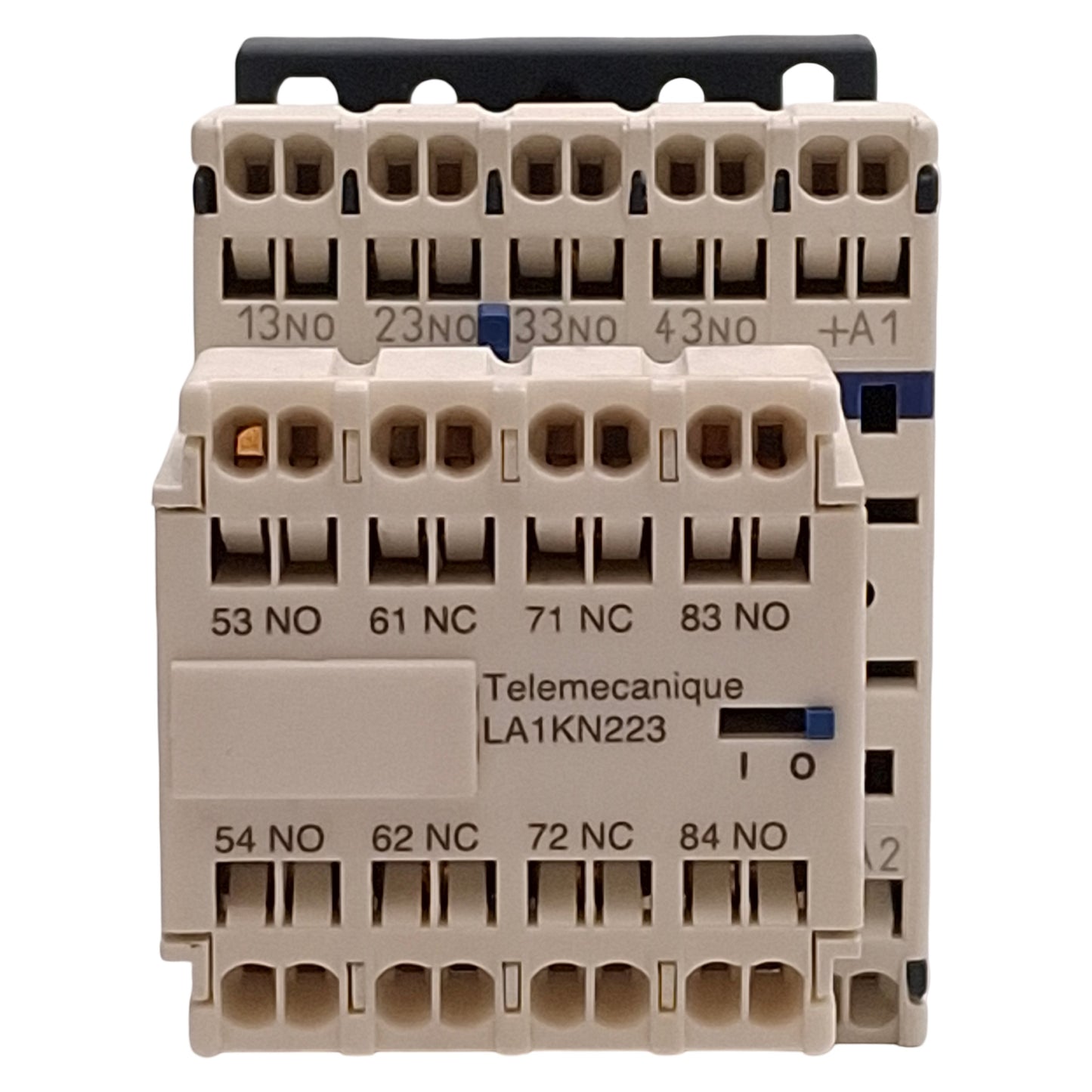 Used Schneider CA3KN403BD LA1KN223 Contactor 4NO, 2NO+2NC Aux, 10A 600VAC, 24VDC Coil